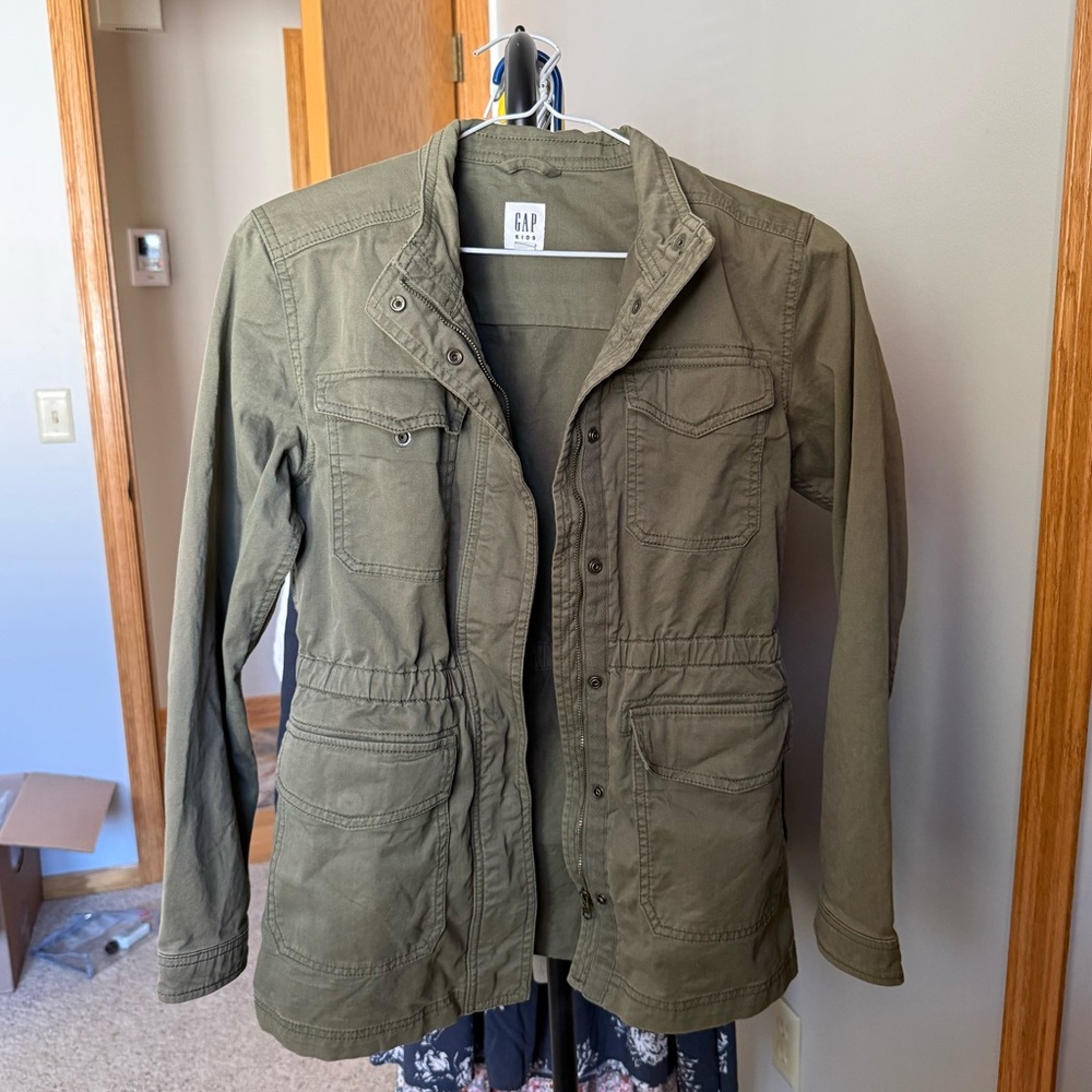 GAP Kids: Girl’s Army Green Utility Jacket